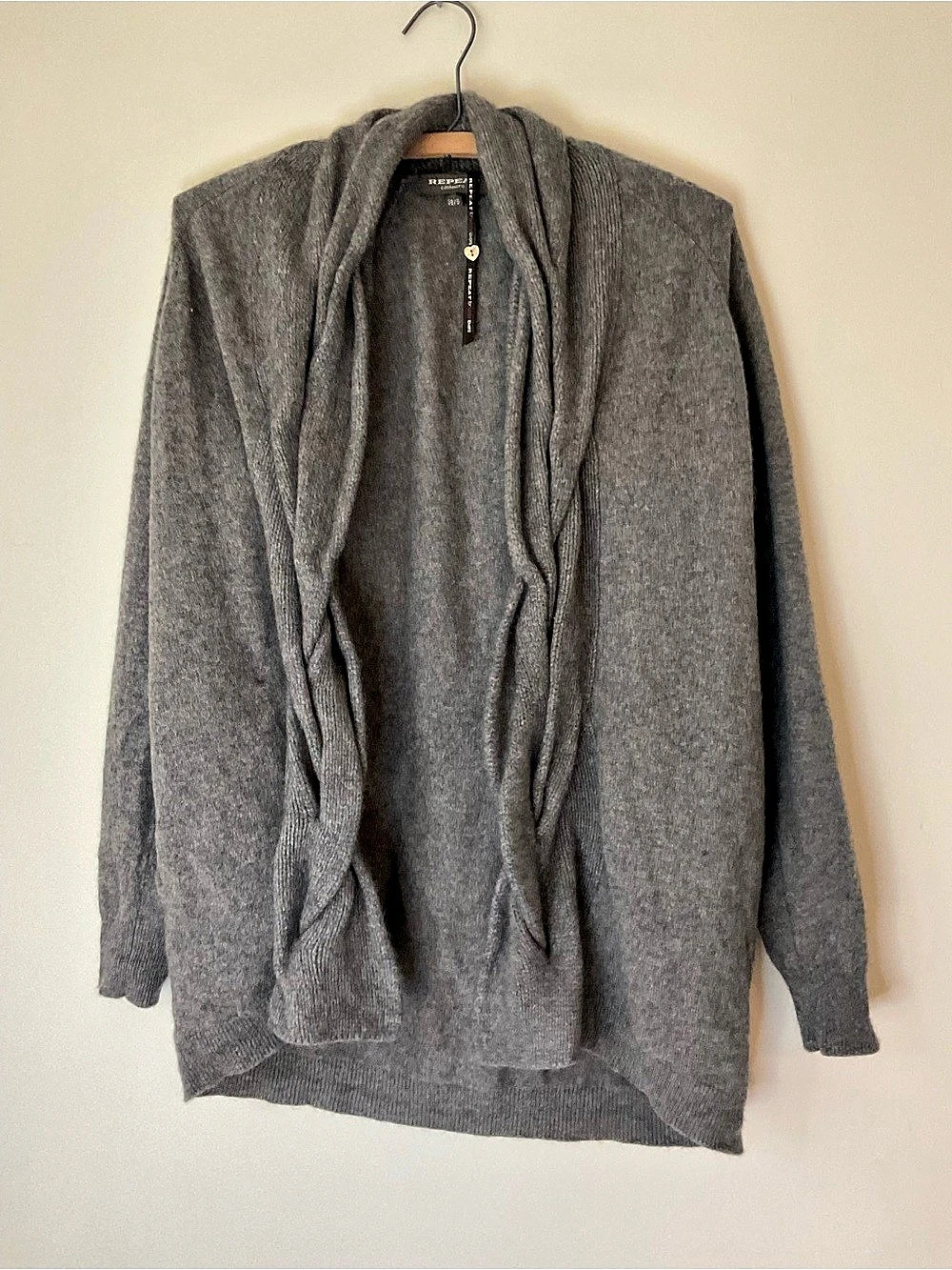 Free People Draped Gray Cardigan Size XS